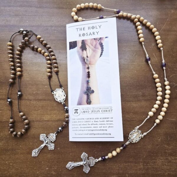 Handcrafted Rosary - Feminine with Pamphlet